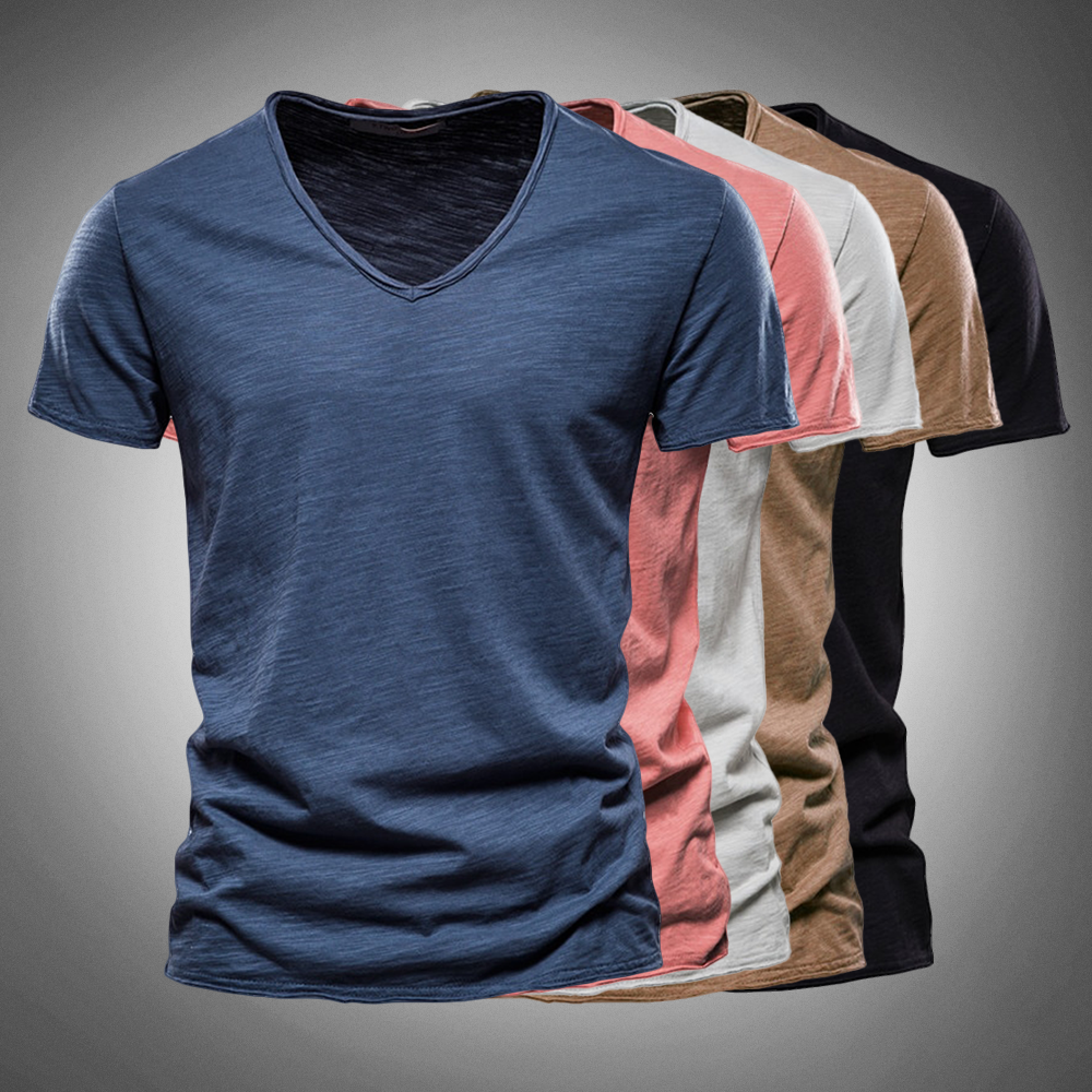 Lex | Cotton V-neck T-shirt