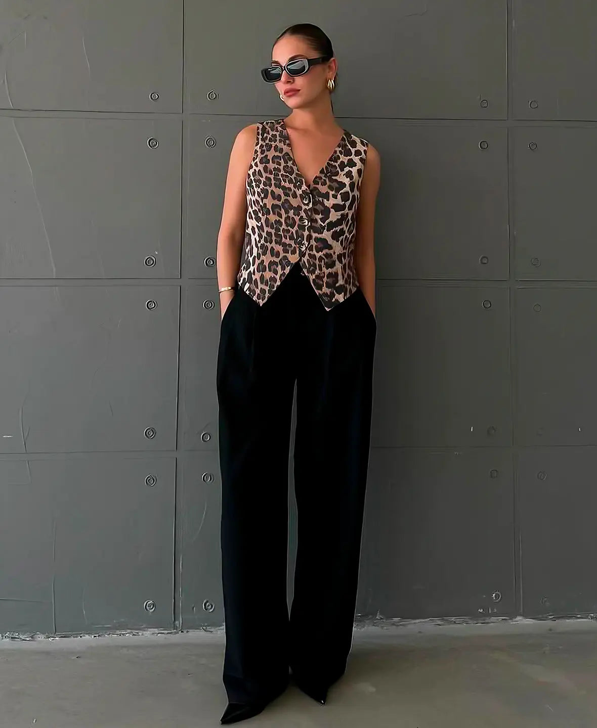 Leopard | Print Vest