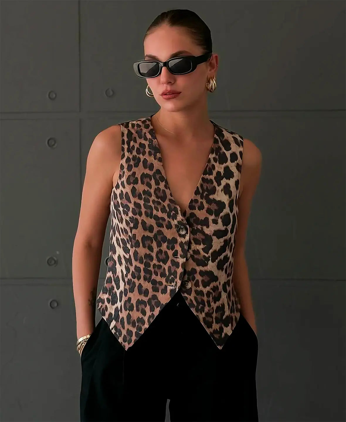 Leopard | Print Vest