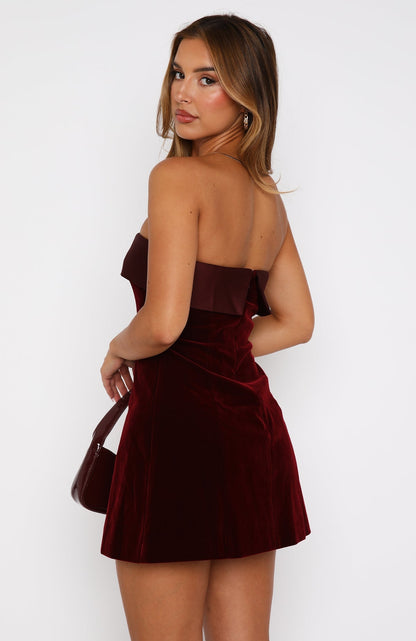 Velvety Elegance | Mini Dress