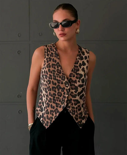 Leopard | Print Vest