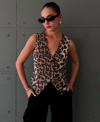 Leopard | Print Vest