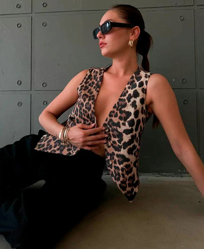 Leopard | Print Vest